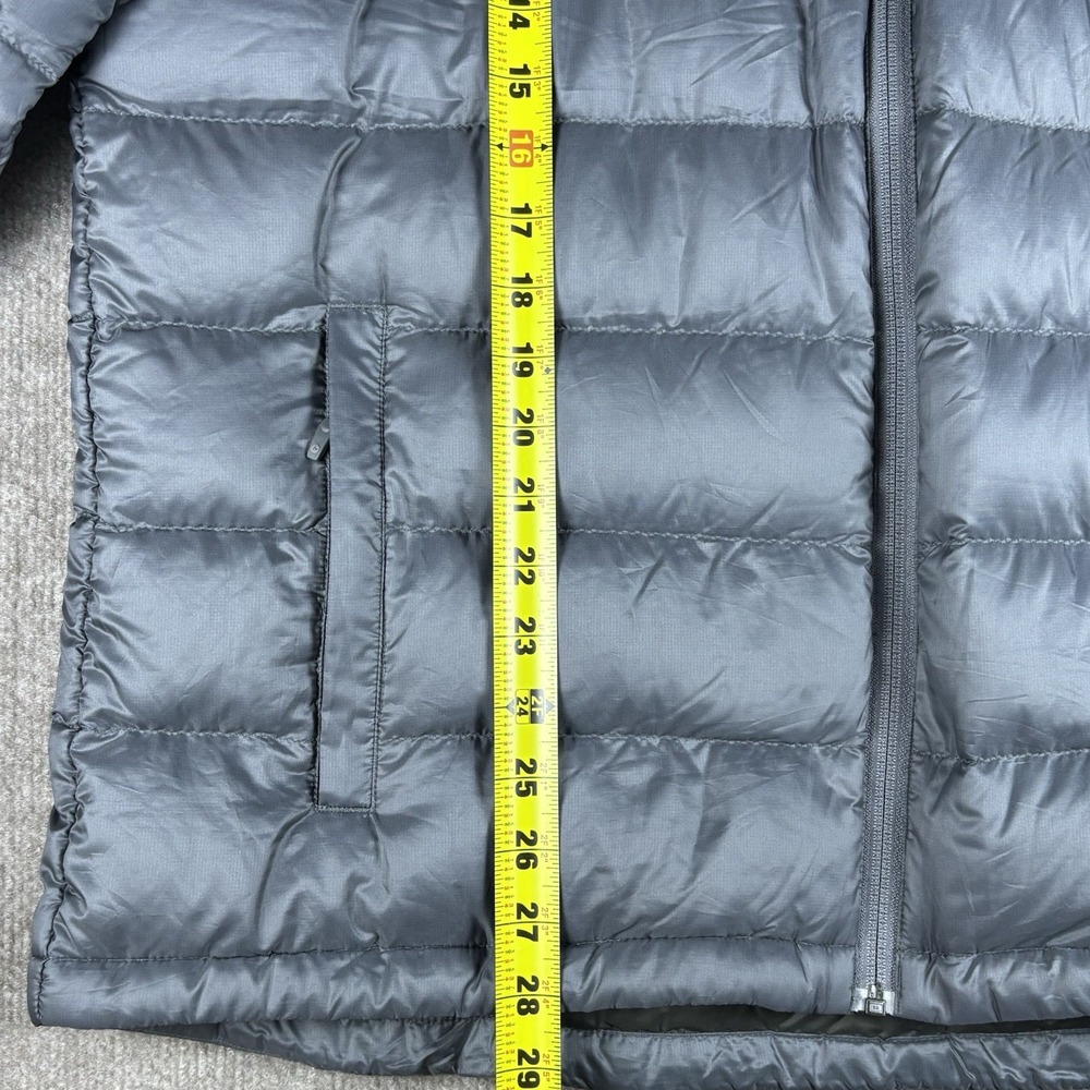 Marmot 800 Fill Down Puffer Jacket Mens Large Gray Full Zip Goose Down Coat - Picture 6 of 14